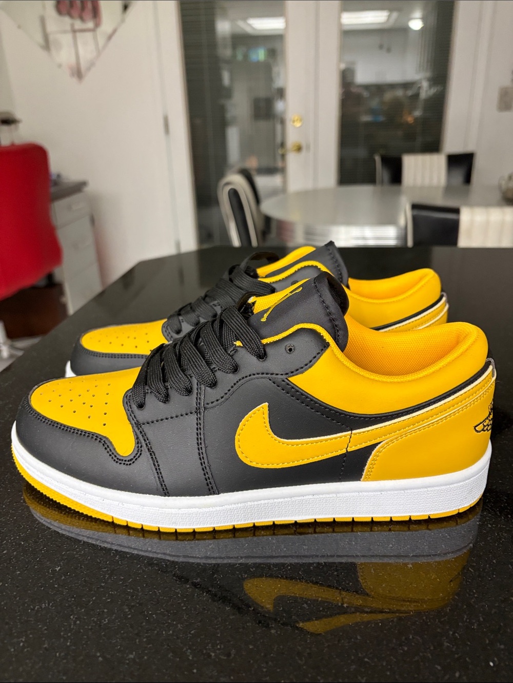 Jordan Low Top Sneakers - Black & Yellow